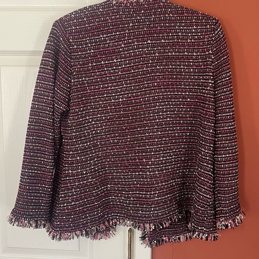 Misook Pink Tweed Jacket - Picture 4 of 4